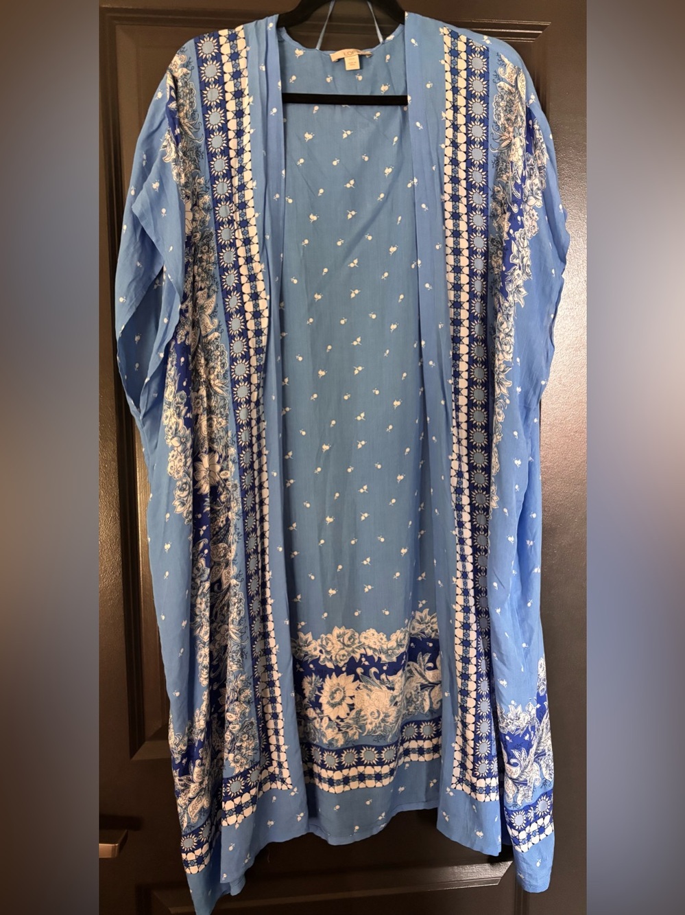 LOFT Light Blue Floral Kimono